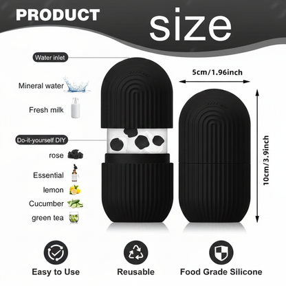 Ice Roller Black - Product Infographic